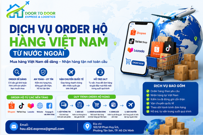 Dịch Vụ Order Hộ Hàng Việt Nam Từ Nước Ngoài